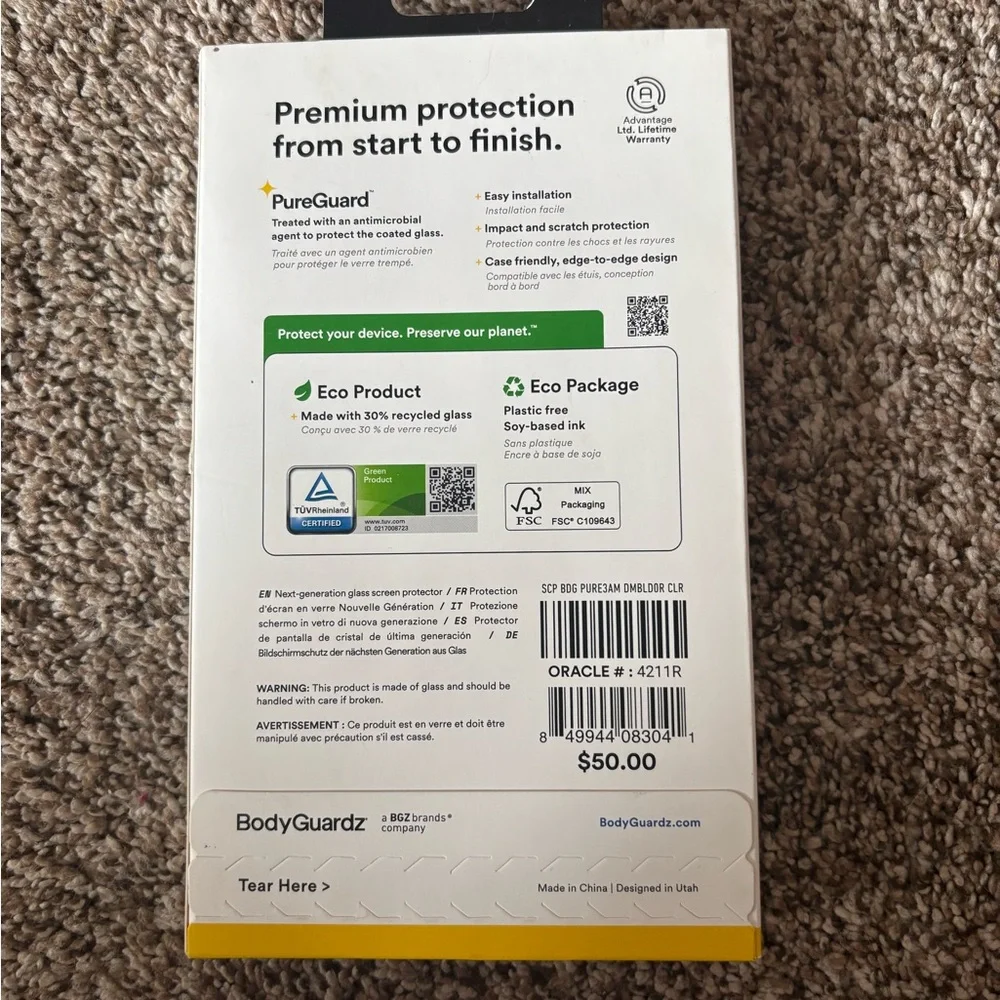 Pure 3 Screen Protector for iPhone 14 Pro Max - Clear
